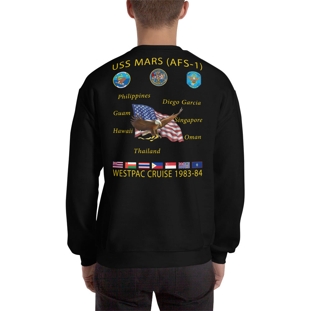 USS Mars (AFS-1) 1983-84 Cruise Sweatshirt