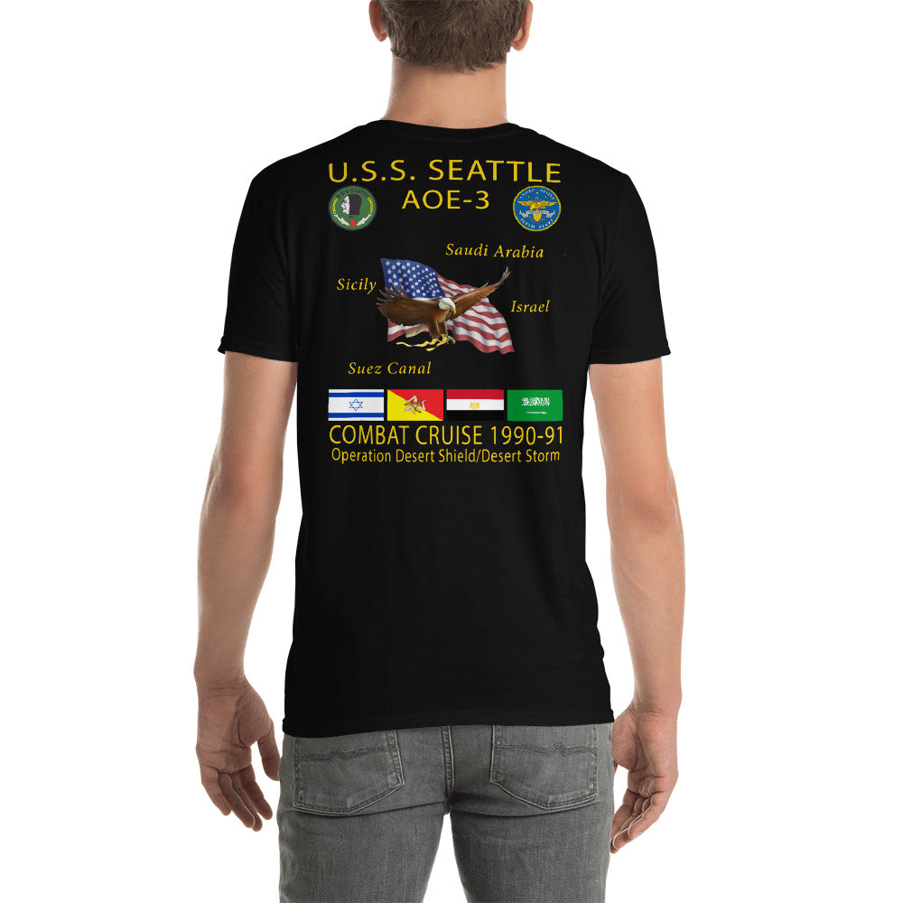 USS Seattle (AOE-3) 1990-91 Cruise Shirt
