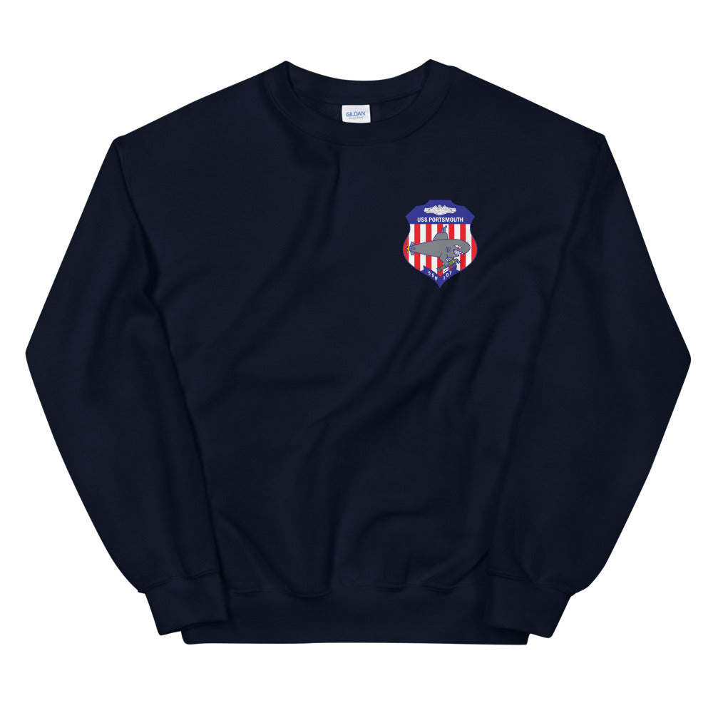 USS Portsmouth (SSN-707) Ship's Crest Sweatshirt