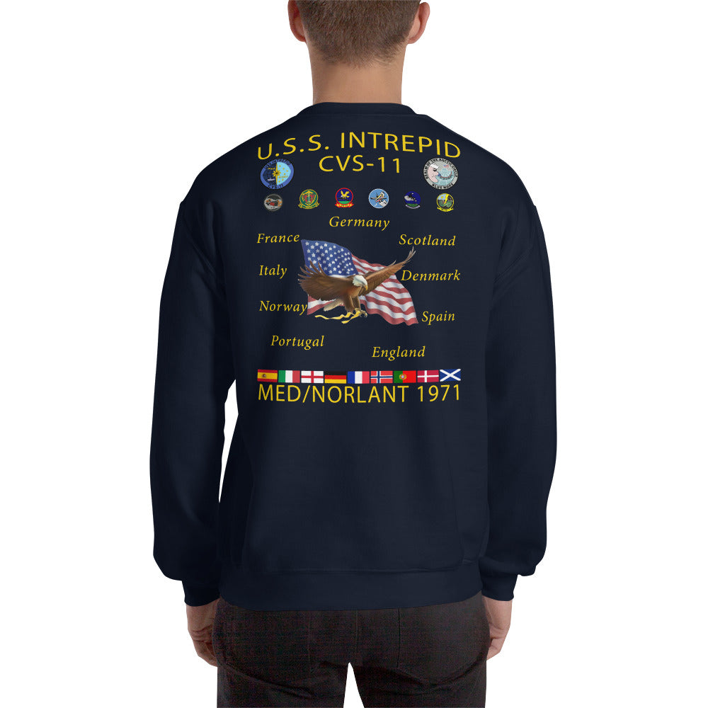 USS Intrepid (CVS-11) 1971 Cruise Sweatshirt