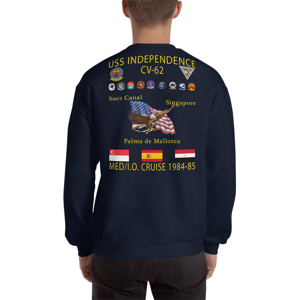 USS Independence (CV-62) 1984-85 Cruise Sweatshirt