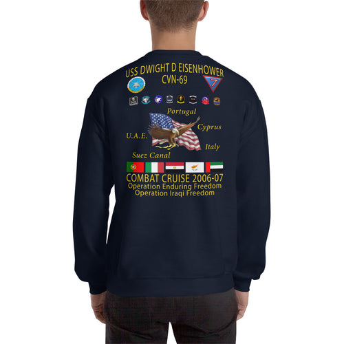 USS Dwight D. Eisenhower (CVN-69) 2006-07 Cruise Sweatshirt