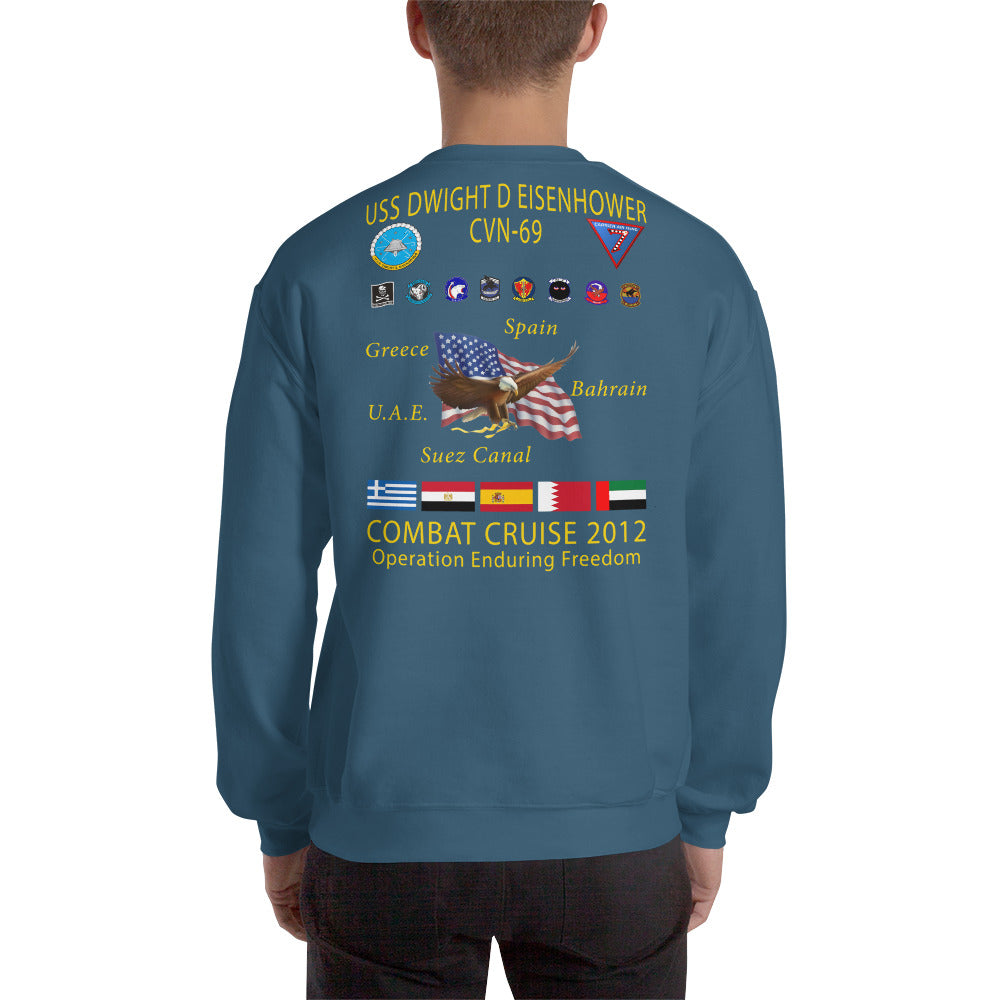 USS Dwight D. Eisenhower (CVN-69) 2012 Cruise Sweatshirt