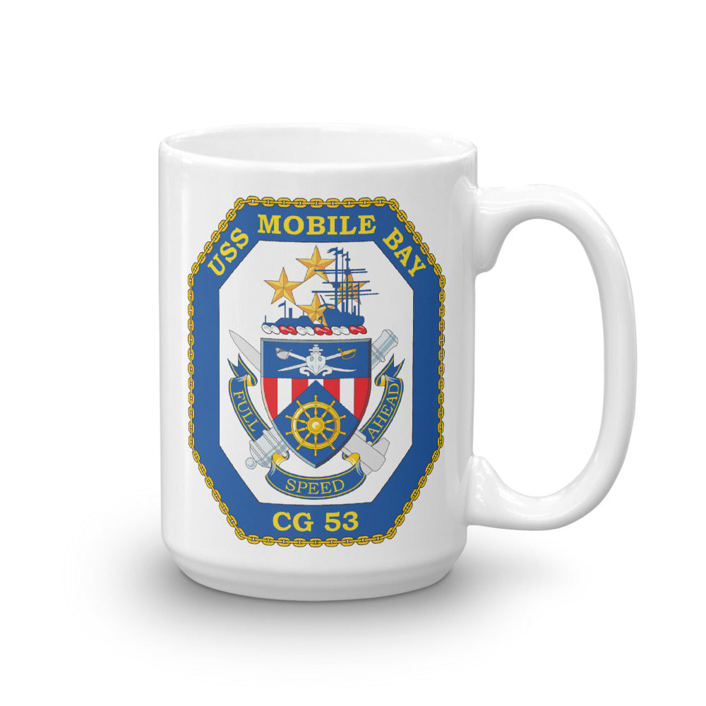 USS Mobile Bay (CG-53) Ship's Crest Mug