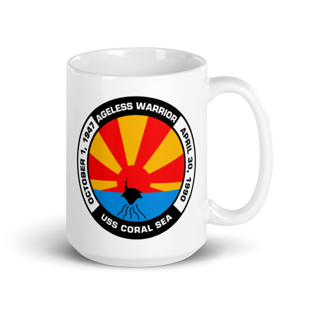 USS Coral Sea (CV-43) Ageless Warrior Mug