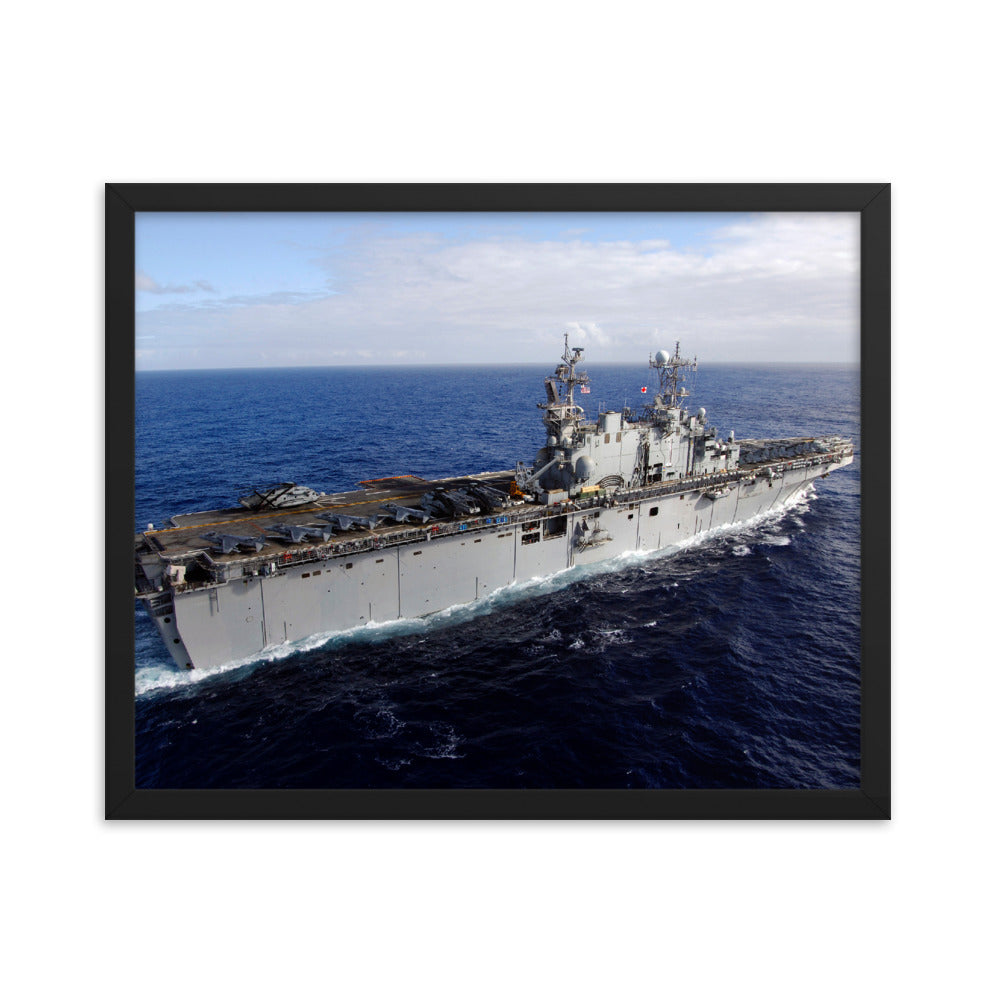 USS Tarawa (LHA-1) Framed Ship Photo