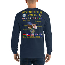 Load image into Gallery viewer, USS Enterprise (CVN-65) 1976-77 Long Sleeve Cruise Shirt