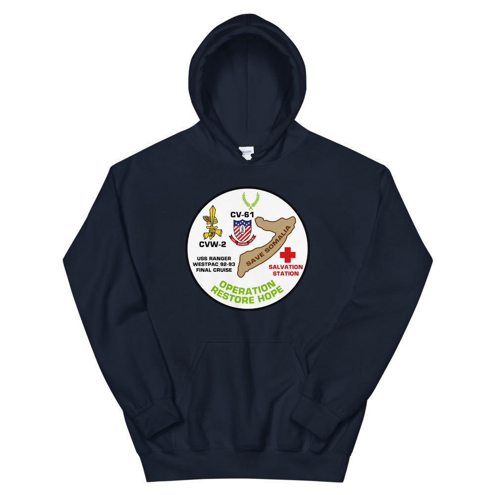 USS Ranger (CV-61) Operation Restore Hope '92-'93 Hoodie