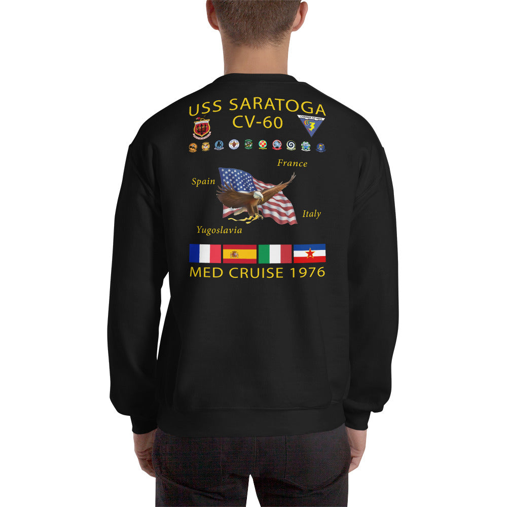 USS Saratoga (CV-60) 1976 Cruise Sweatshirt