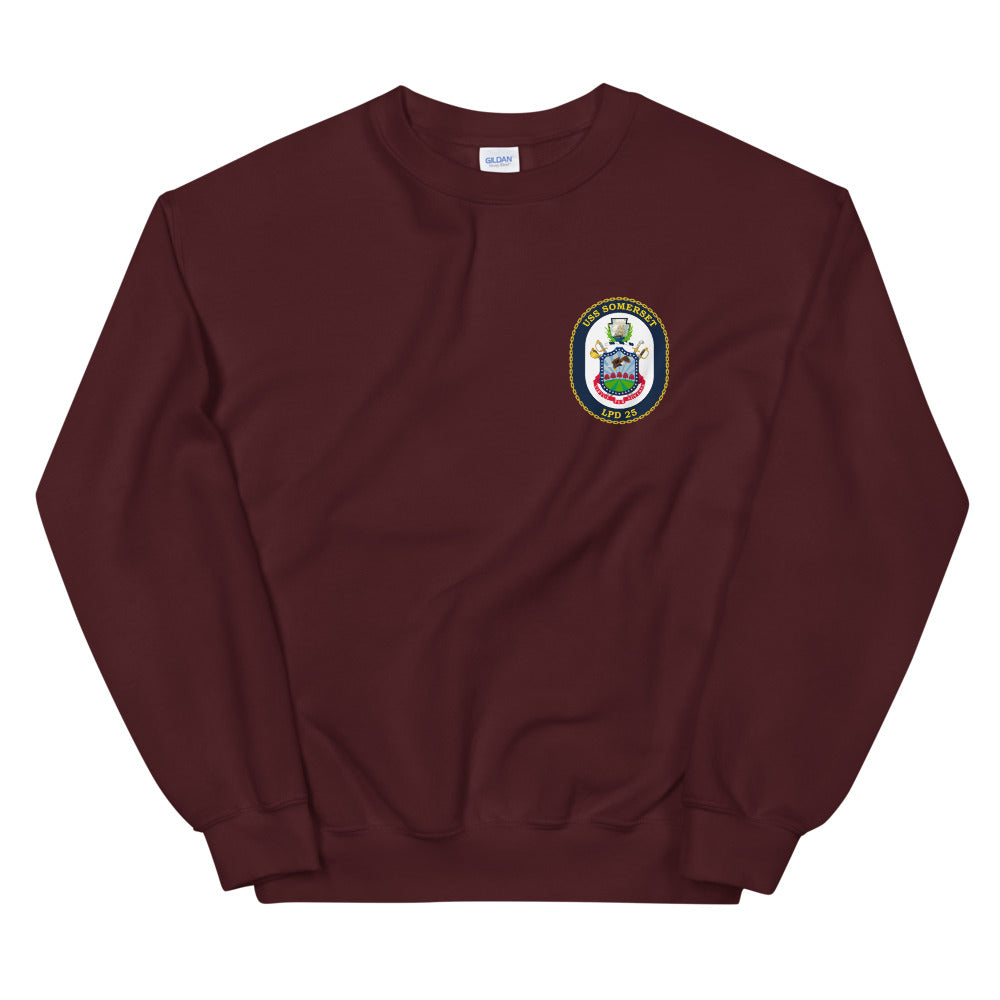 USS Somerset (LPD-25) Ship's Crest Sweatshirt