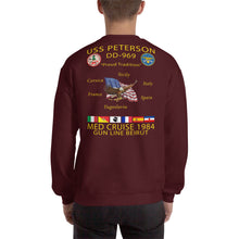 Load image into Gallery viewer, USS Peterson (DD-969) 1984 Cruise Sweatshirt