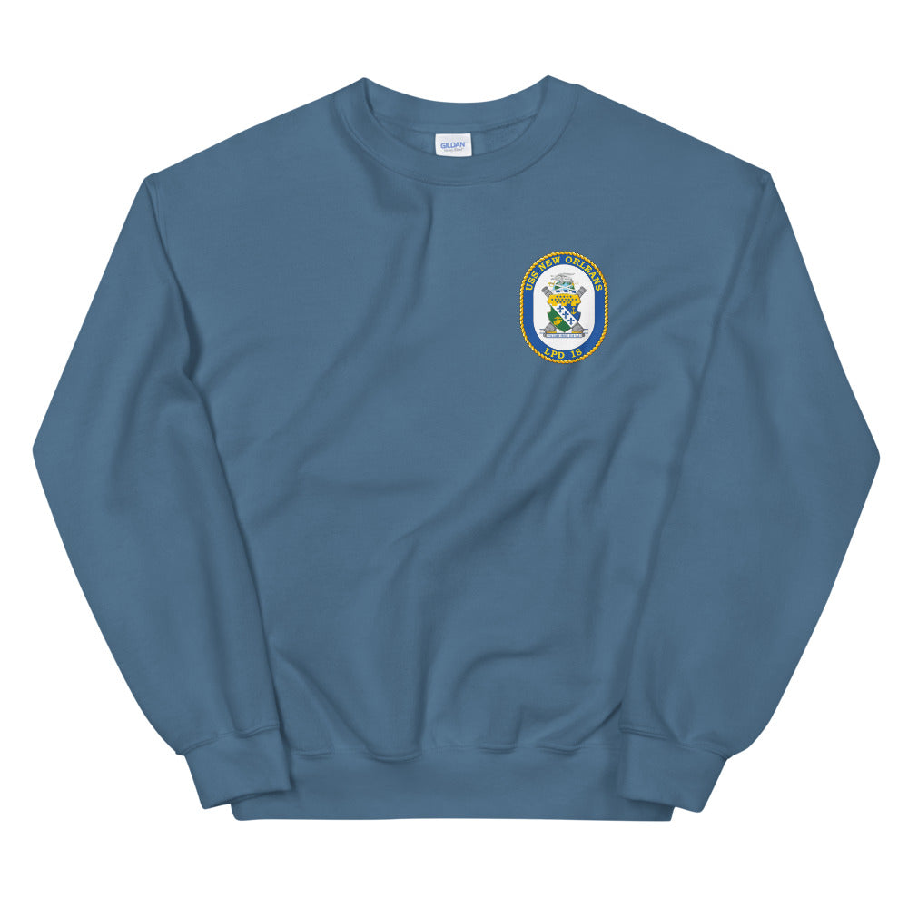USS New Orleans (LPD-18) Ship's Crest Sweatshirt