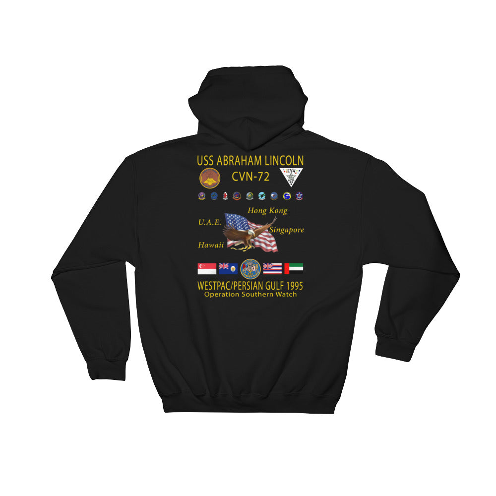 USS Abraham Lincoln (CVN-72) 1995 Cruise Hoodie