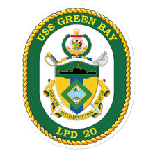 Load image into Gallery viewer, USS Green Bay (LPD-20) Ship&#39;s Crest Vinyl Sticker