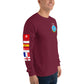 IKE CUSTOM w/FLAGS - E HUGHES - Long Sleeve Shirt