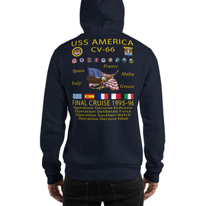 USS America (CV-66) 1995-96 Cruise Hoodie