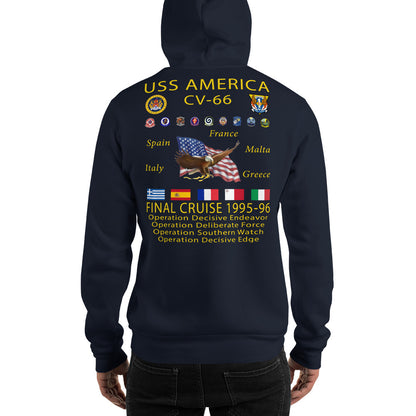 USS America (CV-66) 1995-96 Cruise Hoodie