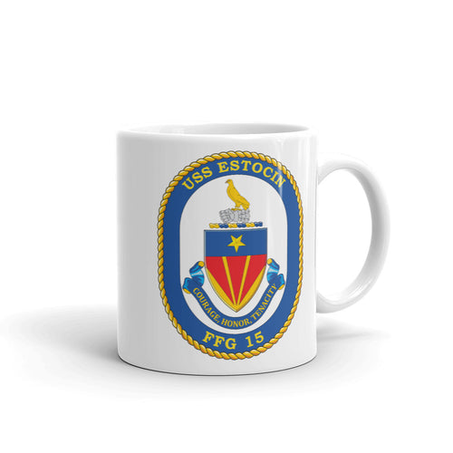 USS Estocin (FFG-15) Ship's Crest Mug