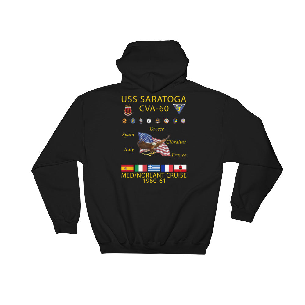 USS Saratoga (CVA-60) 1960-61 Cruise Hoodie