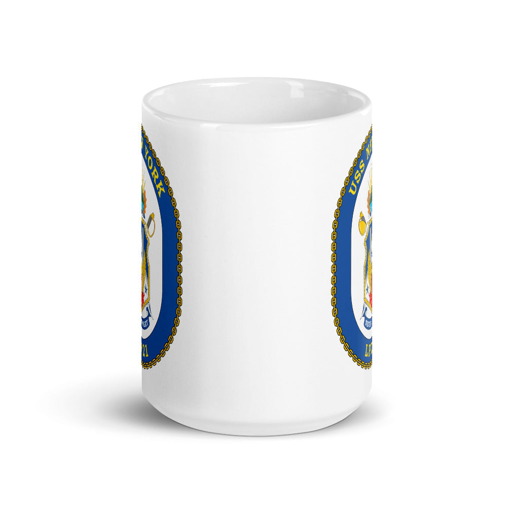 USS New York (LPD-21) Ship's Crest Mug