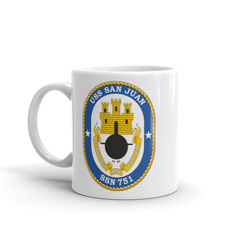 USS San Juan (SSN-751) Ship's Crest Mug