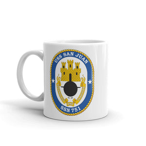 USS San Juan (SSN-751) Ship's Crest Mug