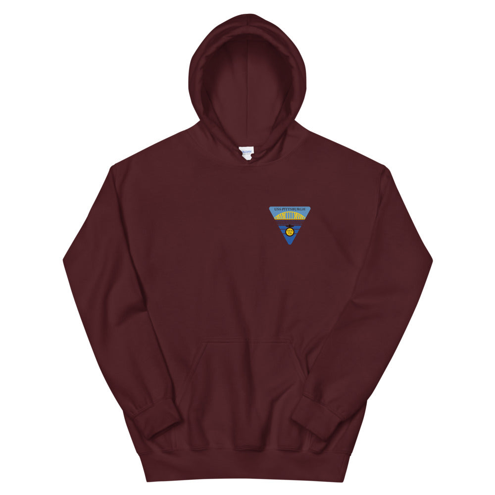 USS Pittsburgh (SSN-720) Ship's Crest Hoodie