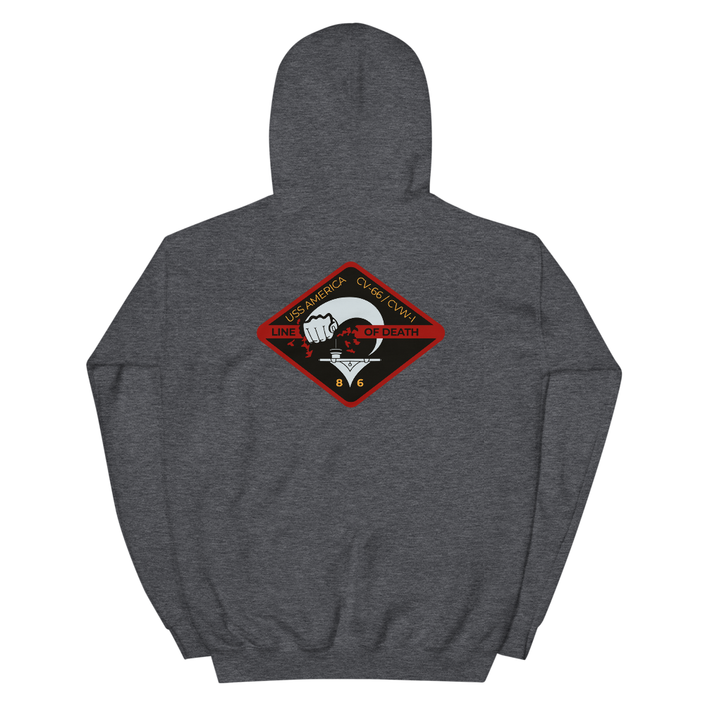 USS America (CV-66) '86 Line of Death - Special Edition Hoodie