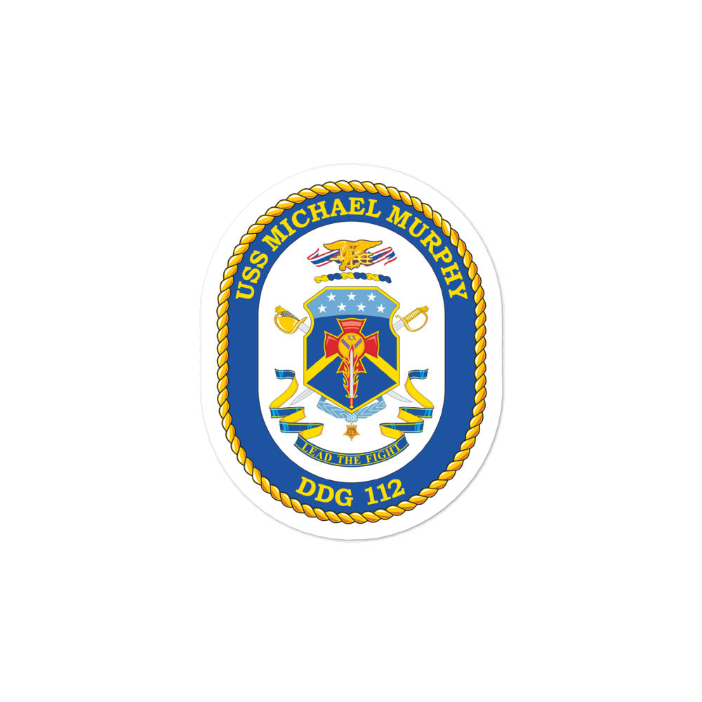 USS Michael Murphy (DDG-112) Ship's Crest Vinyl Sticker