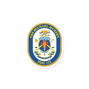 USS Michael Murphy (DDG-112) Ship's Crest Vinyl Sticker