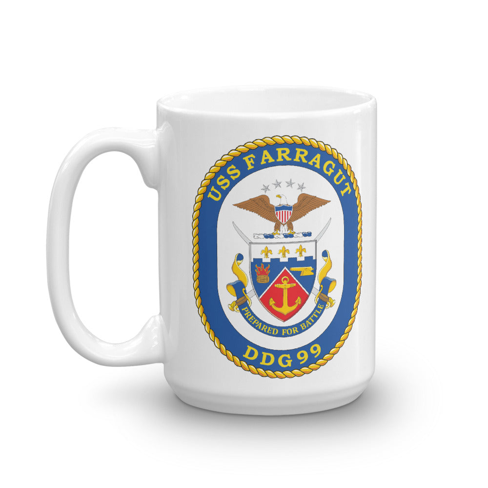 USS Farragut (DDG-99) Ship's Crest Mug