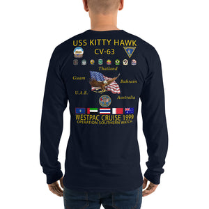 USS Kitty Hawk (CV-63) 1999 Long Sleeve Cruise Shirt