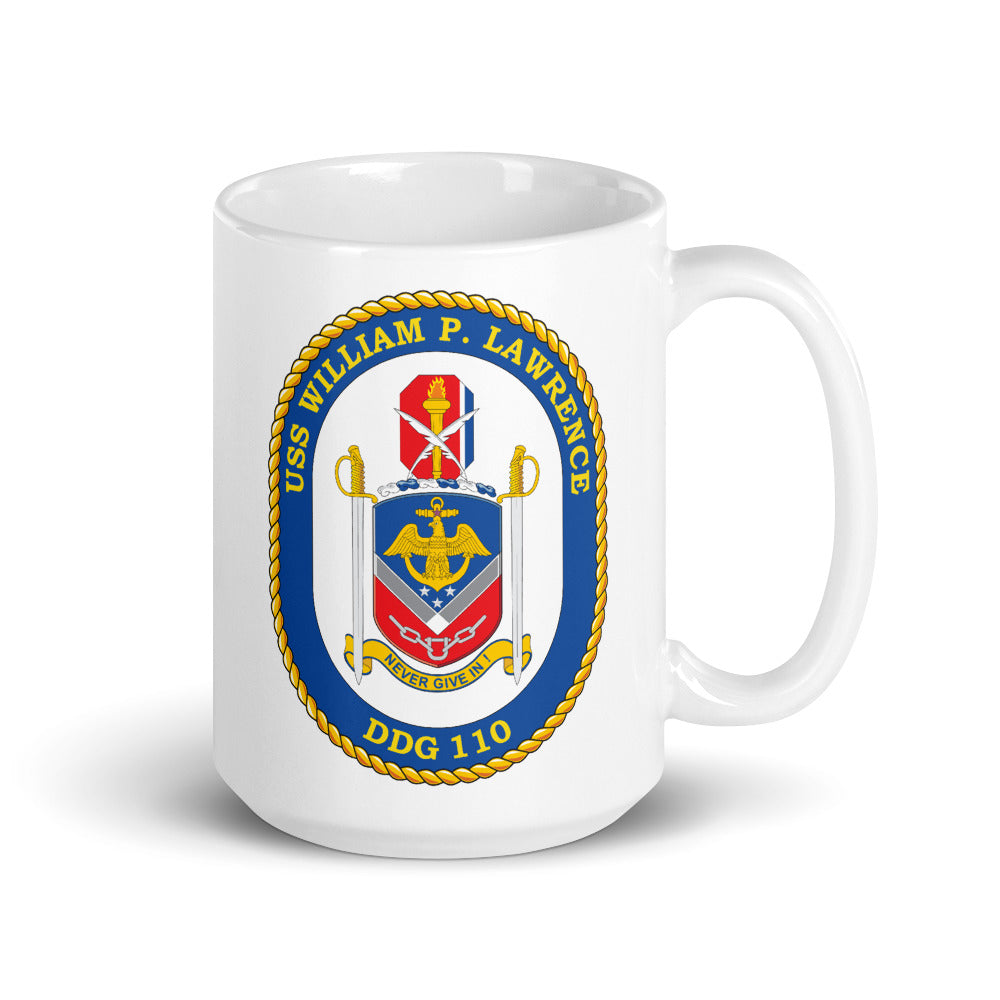 USS William P. Lawrence (DDG-110) Ship's Crest Mug