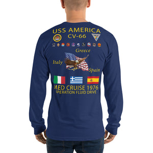 USS America (CV-66) 1976 Long Sleeve Cruise Shirt