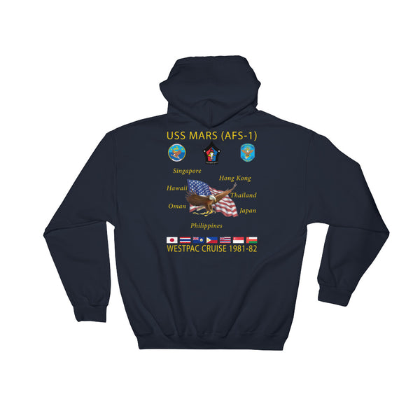 USS Mars (AFS-1) 1981-82 Cruise Hoodie
