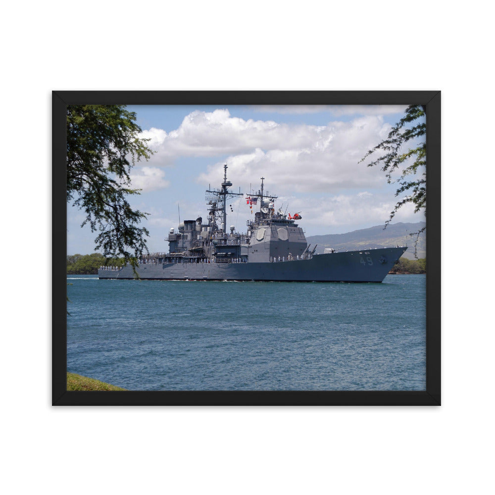 USS Vincennes (CG-49) Framed Ship Photo