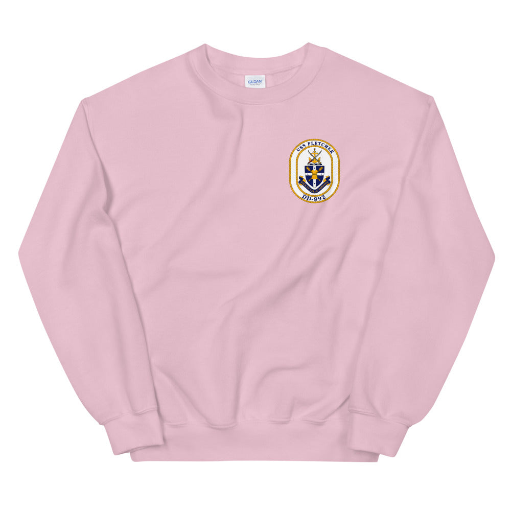 USS Fletcher (DD-992) Ship's Crest Sweatshirt