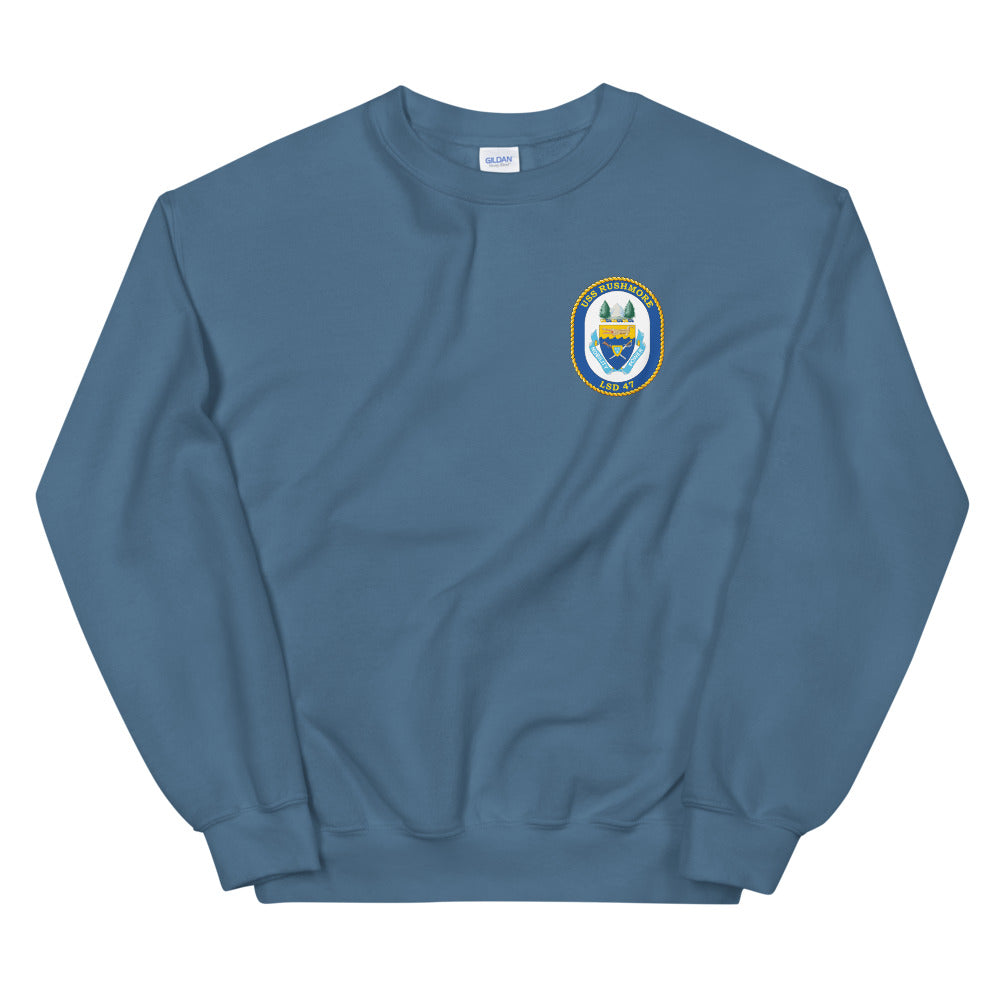USS Rushmore (LSD-47) Ship's Crest Sweatshirt
