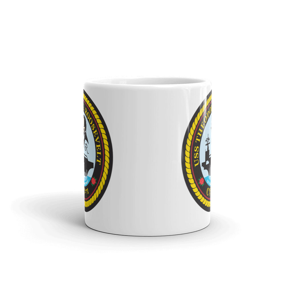 USS Theodore Roosevelt (CVN-71) Ship's Crest Mug