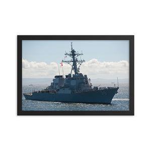 USS John S. McCain (DDG-56) Framed Ship Photo