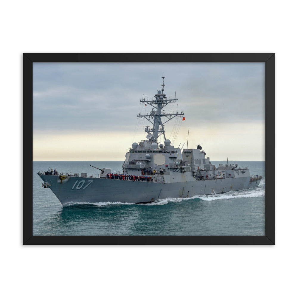 USS Gravely (DDG-107) Framed Ship Photo