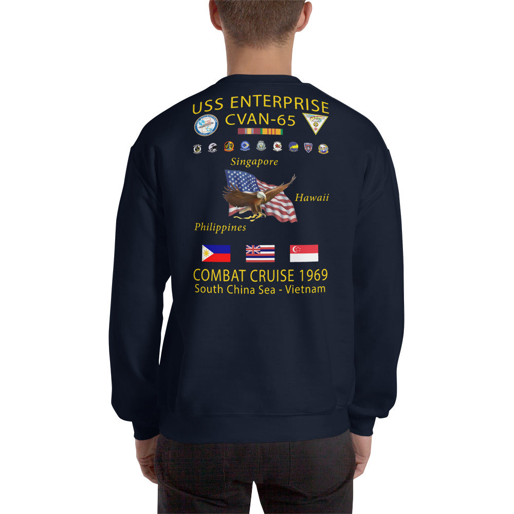 USS Enterprise (CVAN-65) 1969 Cruise Sweatshirt