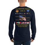 USS Abraham Lincoln (CVN-72) 2010-11 Long Sleeve Cruise Shirt