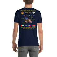 Load image into Gallery viewer, USS Abraham Lincoln (CVN-72) 1991 Cruise Shirt