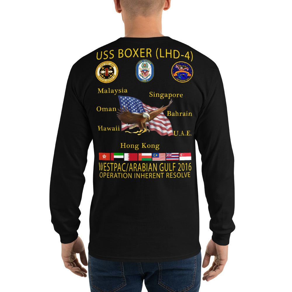 USS Boxer (LHD-4) 2016 Long Sleeve Cruise Shirt