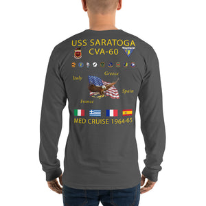 USS Saratoga (CVA-60) 1964-65 Long Sleeve Cruise Shirt