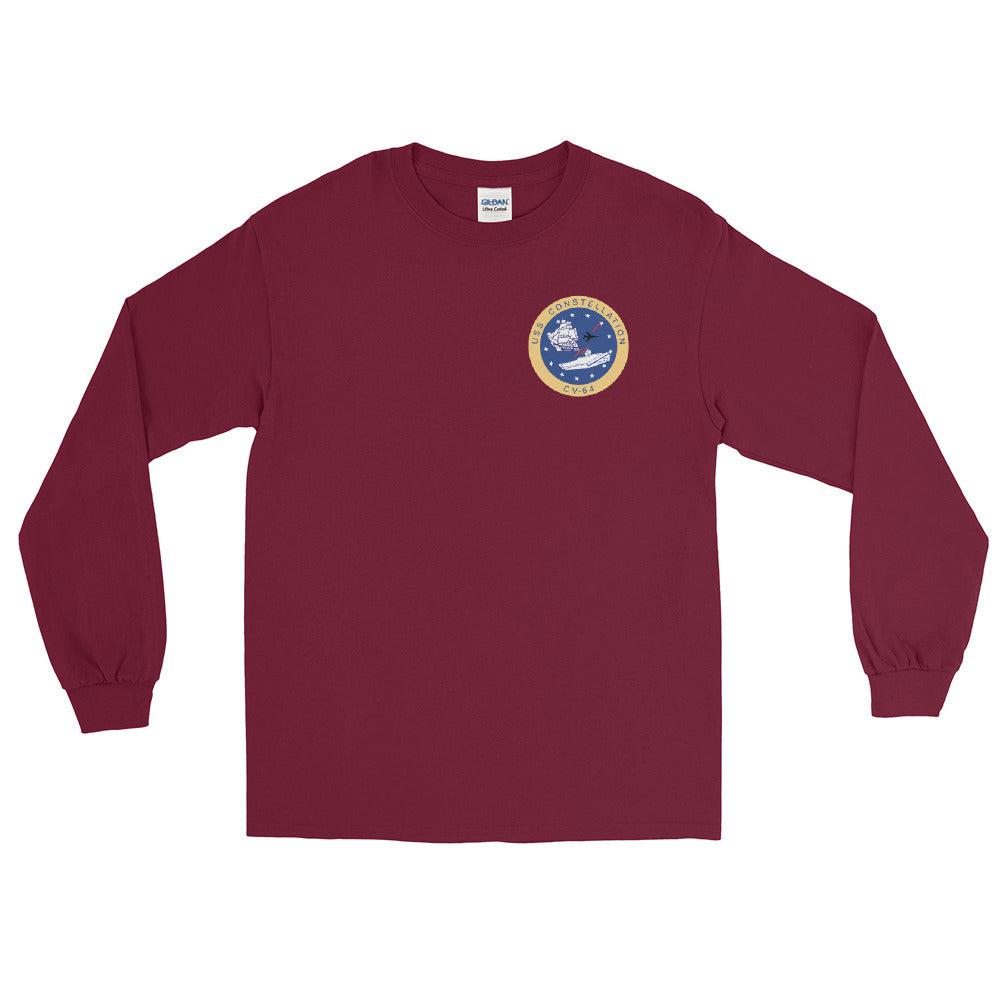 USS Constellation (CV-64) 2001 Long Sleeve Cruise Shirt - FAMILY