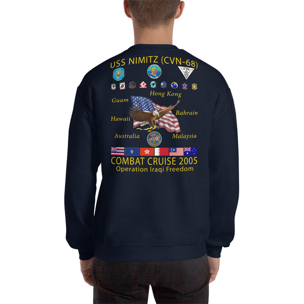 USS Nimitz (CVN-68) 2005 Cruise Sweatshirt