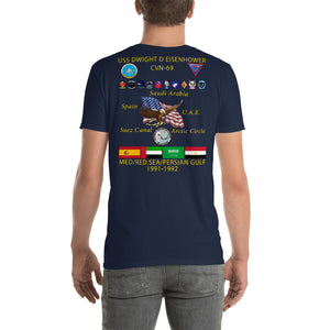 USS Dwight D. Eisenhower (CVN-69) 1991-92 Cruise Shirt