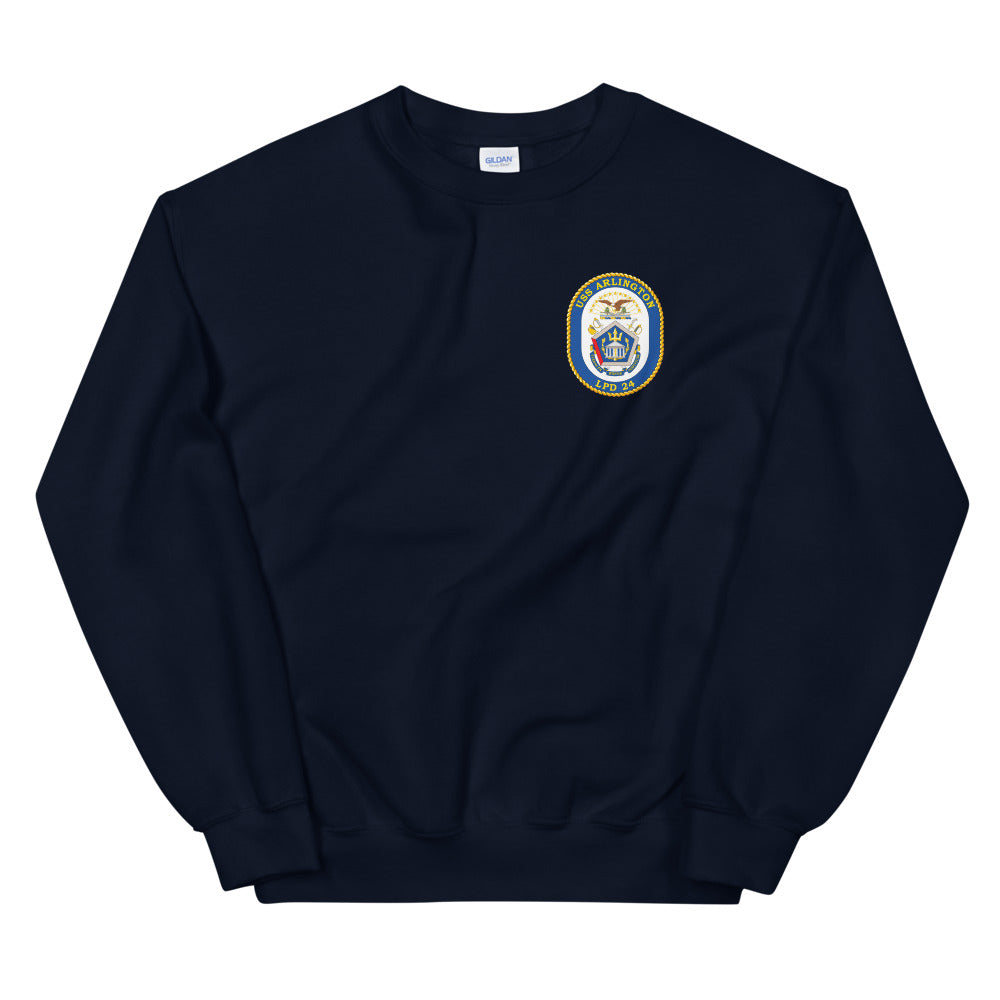 USS Arlington (LPD-24) Ship's Crest Sweatshirt